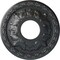 Ekena Millwork Leaf Ceiling Medallion (Fits Canopies up to 4 3/4"), 11 3/8"OD x 3 5/8"ID x 1 1/8"P, Pewter CM11LFPES - alternate 1